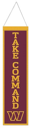 Wincraft Washington Commanders Slogan NFL Wool Banner 80x20cm