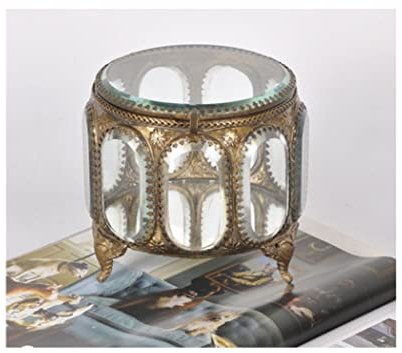 Schmuckkästchen Schmuckbox Schmuckschatulle Schmuckschatulle Klarglas Schmuckschatulle Ring Ohrring Halskette Schmuck Aufbewahrungsbox Goldene Schmuckschatulle Mit Deckel Schmuckkasten Schmuckaufbewah