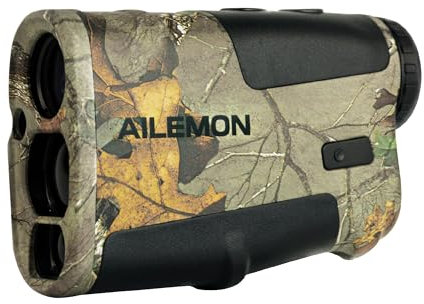 AILEMON AL51 Telemetro Caccia Laser Range Finder Camo 900 Yards Impermeabile Tiro Con L'arco Telemetri Multi Funzionale Distanza/Angolo/Velocità/Scansione Ingrandimento 6X