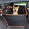 pecute Hunde Autositz M 60 * 50 * 55 cm, Verstürkter Hundesitz Auto für Mittlere & kleine Hunde mit 4 Befestigungsgurten für Extra Stabiler, Hundebox kleine Hunde für den Rücksitz im Auto