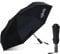 UMBRELLA Brand Compact Folding Umbrella - Automatic Open/Close, 8 ribs, Folding Umbrella,Windproof Travel Umbrella for Rain or Shine - UV protected!… (Black)