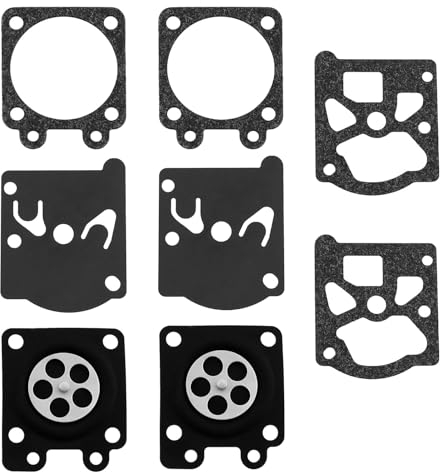 ECSiNG 2 Set Kit di Riparazione della Membrana del Carburatore per Motoseghe Kit di Ricostruzione Guarnizione E Membrana del Carburatore Compatibile con Dolmar PS32 PS35 PS350 PS420 Motoseghe