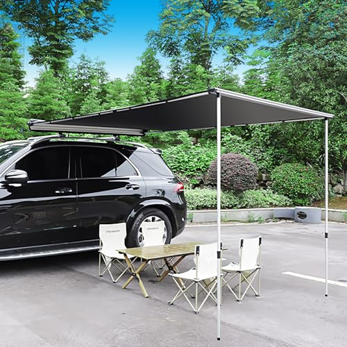 Vorzelt Wohnwagen Sonnensegel keder, Auto camping markisen, 3000mm Wasserdicht und UV-beständig, Geeignet for SUVs, VANS und Wohnmobilen(2 * 3.5 * 2M/78.7 * 137.7 * 78.7IN)