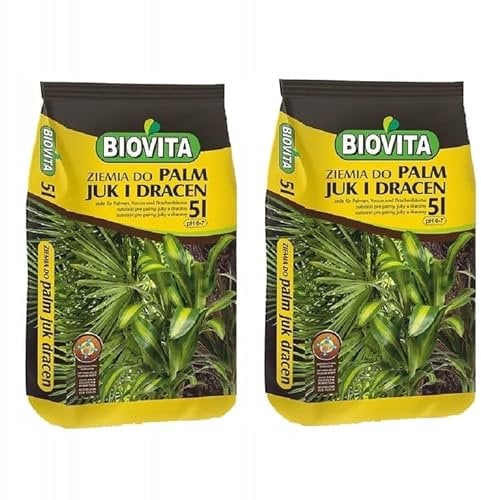 2X Erde 5L für Grünpflanzen - Set - Blumenerde für Zimmerpflanzen, Balkonpflanzen, Gartenpflanzen, Gewächshauspflanzen, Grünpflanzen - Pflanzerde - Zimmerpflanzenerde