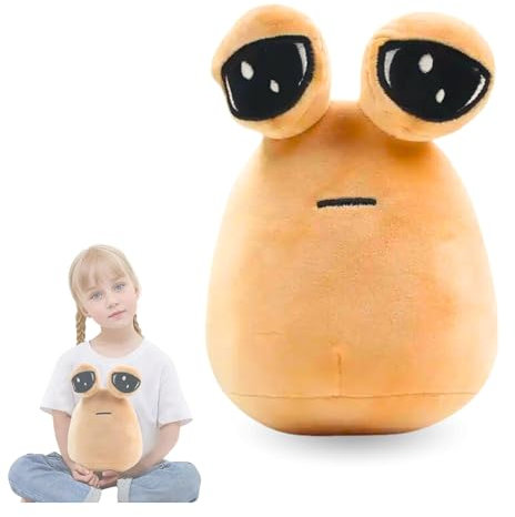 Plüsch Puppe Pou. Pou Plüschtier. Kawaii Pou Puppe. Baumwoll-Pou-Spielzeug für Alle Altersgruppen. My Pet Alien Pou Plüschpuppe. Trauriges Pou Kuscheltier.