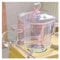LXHZSY Ollas Cocina Olla de Vidrio Rosa, versátil, Transparente, for Sopa, con asa binaural, for Sopa de Fideos, Resistente al Calor(Pot and Spoon)