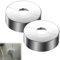 Set of 2 Shower Fitting Rosette 3 Sizes in 1, Cover Rosette Divided for Diameter 21 mm/26 mm/33 mm, ABS, Chrome Finish, Universal for Water and Heating Pipes, Easy Installation