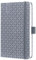 SIGEL J6120 Wochenkalender 2026 A6 hellgrau, Hardcover, Gummiband, Stiftschlaufe, Einstecktasche, 174 Seiten, vegan, Buchkalender, Terminplaner Kalenderbuch Jolie