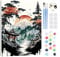 RICUVED DIY Landschaft Malen nach Zahlen Set für Erwachsene Kinder mit Rahmen - Berg Paint by Numbers Set Mit Ölgemälde für Anfänger, Leinwand, Pinsel und Farben Wanddekoration 20x30cm