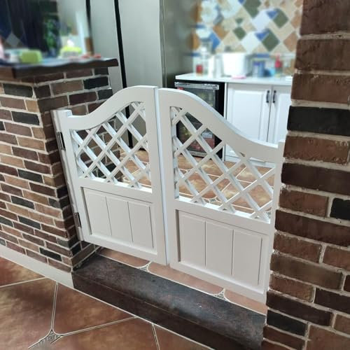 Porta a Battente Porte a Battente Bianche per Cucina, Porte in Legno per Saloon a Doppia Anta, Porta Interna per Decorazioni per Feste, Porta per Bar/ Corridoio/ Bar per Impieghi Gravosi(W105xH80cm(41