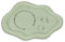 YoHyien Coupelle Bijoux en Forme de Nuage, Decoratif Plateau Bijoux en Céramique, Plateau Parfum pour Cosmétiques, Parfum, Plateaux à Bijoux pour Anneaux, Colliers, Bracelets (Vert)
