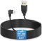 EWAY Dash Cam Mircro USB Power Cord 16.5ft, USB 2.0 A to Micro-B Right Angle 90 Degree Replacement Power Supply Cable Car Charger Adapter Charging Connector for Dashcam Recorder Recording Camera
