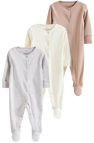 NEXT Baby 3er-Pack Schlafanzüge aus Baumwolle