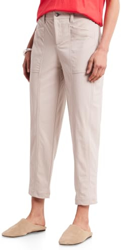 Street One Damen High Waist Barrel Leg Hose im Casual Fit 3818170