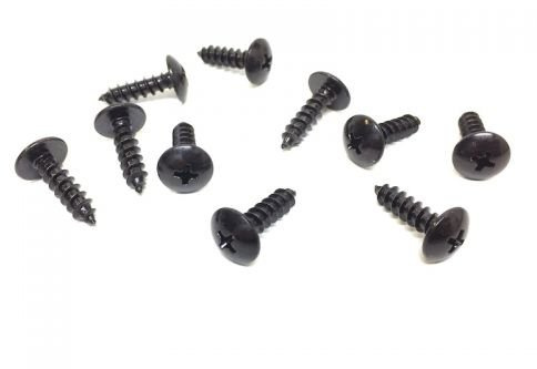 10x Verkleidungsschrauben M5 x 20mm Schwarz – passend für Yamaha Aerox, MBK Nitro – Moped Motorrad Universal Blechschrauben