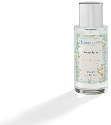 Hassett Green London - Natural Cotton - Room Mist Home Fragrance Spray - 100ml Glass Bottle