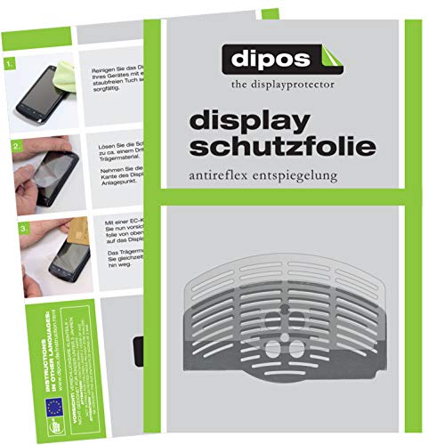 dipos 2X Matte Schutzfolie kompatibel mit DeLonghi Magnifica Esam 3600.S – Perfekte Passform, für Abtropfblech und Abtropfgitter Kaffeemaschine Made in Germany