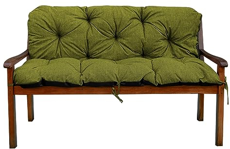 Garden Factory Coussin pour Un Banc de Jardin, Coussin pour Un balançoire de Jardin, Un siége, Un Dossier V2 100x60x50 Citron Vert
