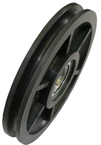 Seilrolle 120 mm Seil Ø 8 mm Nylon, kugelgelagert, maximale Belastung 85 kg