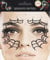 Gesichts Tattoo - Halloween Glitzer Aufkleber Set Klebetattoos Temporäre Tattoos Karneval (Spinnennetz)