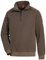 Nitras Herrenpullover Motion TEX Plus für die Arbeit mit Gummibund & hohen Stehkragen in Braun Größe XL
