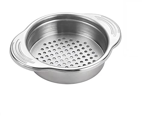 Colador de latas de alimentos de acero inoxidable Tamiz de prensa de atún de metal Filtro de tapa de conservas Colador Escurridor de aceite Herramientas de cocina para frijoles vegetales