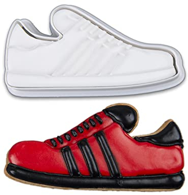 Mostop Sportschuhe Ausstechform mit Stempeln, 3D Sport Ausstecher Set, Kuchen Dekoration Werkzeuge Geburtstag Party Supplies Favors