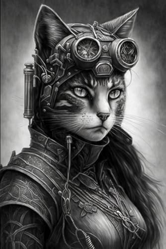 Cat woman, Lined Notebook 120 Pages, 6x9 inches, Soft Cover, Standard Paper: Femme-Chat, Cahier de notes ligné 120 pages lignées, (22,86 x 15,24) cm, couverture souple, papier standard