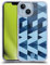 Head Case Designs Blu Mimetico Geometrico Cover in Morbido Gel Compatibile con Apple iPhone 14