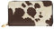 TOLKAT Lodge Bear Deer Fish Unisex mit Reißverschluss Mikrofaser Leder Lange Mode Minimalistisch Große Kapazität Clutch Geldbörse, Kuhfell-Aufdruck, Einheitsgröße