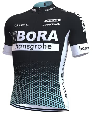 assocauicy Herren Fahrradtrikot Kurzarm Hochleistungs-Rennradtrikot Atmungsaktiv Radtrikot Radsportbekleidung mit 3 Taschen