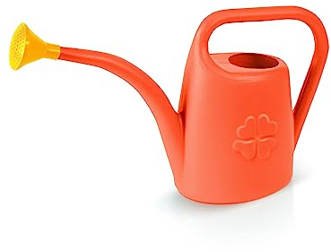 Garronda Regadera Plantas y Flores de Interior, Regadera pequeña de plástico para el hogar Jardín GD-0048 (Naranja, 4,5L)