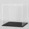 Acryl-Präsentationsvitrine, 9x9x9 Zoll Acrylboxen zur Präsentation, klare Vitrinen mit mattem schwarzen Boden und Deckel für Sammelobjekte