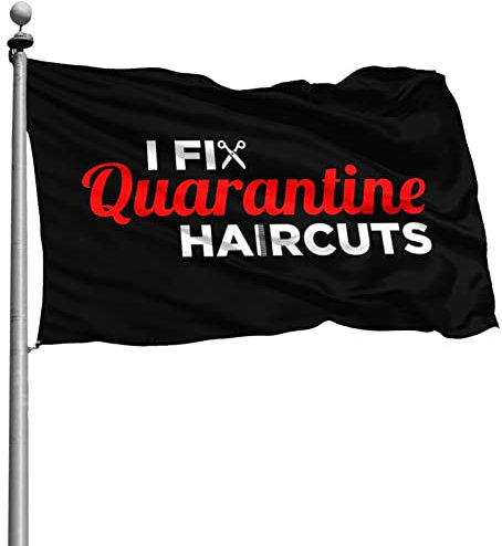 90X150cm Parteifahne Ich Repariere Quarantäne-Haarschnitte Yard-Flaggen Doppelseitige Yard Sign Langlebig Garten Flagge Décor Für Yard Outdoor Bauernhof