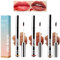Mrettick 3PCS Lip Liner, Peel Off Lip Liner Tattoo, Peel Off Lippenstift, lang anhaltender Lippenfleck Peel Off, infundiert mit Hyaluronsäure & Vitamin E, Make-up Geschenk für Frauen