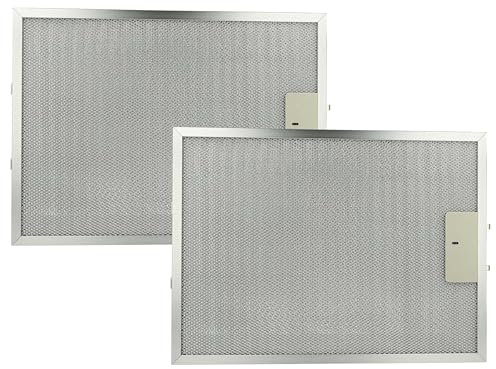 vhbw 2x Filter Metallfettfilter kompatibel mit AEG X56133 MT 1 94215033100, X56223 MT 10 94212298900 Dunstabzugshaube - 38 x 28,3 x 0,9 cm, Metall