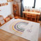 Carpetsale24 Kinderteppich Regenbogen Muster Jungen-Mädchen Babyzimmer Teppich Kinderzimmer Creme Teppich, Maße:80 x 120 cm, Farbe:Creme