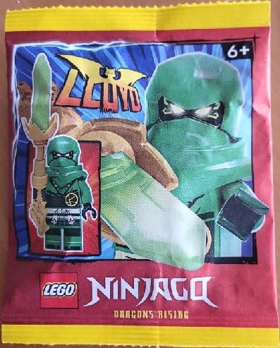 LEGO Ninjago Lloyd Dragons Rising Ninja Minifigure Paper Foil Pack Set 892313 (Bagged)