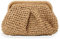 Tabeskly Straw Clutch Purse Beach Bag for Women Uk Woven Tote Summer Raffia Ladies Holiday Dumpling Shoulder Bag Khaki