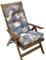 AHSBND Chair Cushion Patio Cushion With Pattern High Back Chair Cushions Durable And Comfy Garden Chair Seat Pad Waterproof Indoor Outdoor(Gray leaves)