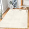 RUGURA - Alfombra Salón Moderna Unicolor Lavable Antideslizante Pelo Corto y Suave 120x170cm Crema