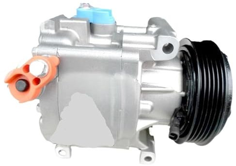 Compresor de aire acondicionado compatible con Fiat 500 Bravo Idea Panda Punto STILO Lancia 4471001870 5A7875000 46782669 51747318 71785268 71721833