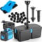 FEOXSHAL Teichfilter mit Springbrunnenpumpen-Kits, 60W Teichpumpe und Filter-Kit mit Tauchwasserpumpe