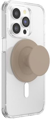 PopSockets Phone Grip for MagSafe with Kickstand, Magnetic Stand, Swappable Top, Secure Hold for iPhone MagSafe Cases, Phone & Tablet Grip, Cute PopSockets - Soft Touch Latte