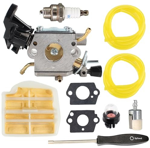 Carburador C1M-EL37B para motosierra de gas Husqvarna Rancher 445 445E 445-II 450 450E 450-E-II 506450401 531215601
