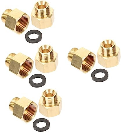 Yardwe 8pezzi Adattatori per Bombole Gas Raccordo per Tubi Facile Installazione per Camper e Barbecue Alta Resistenza e Durabilità