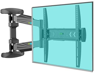 Universal TV Wall Mount Bracket with 90 Degree Rotation and Folding Feature
