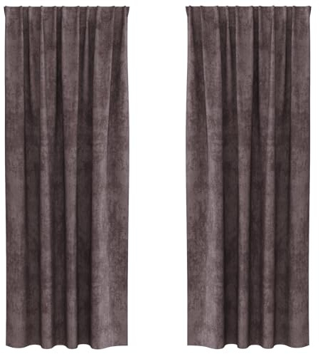 vidaXL Samtvorhänge 2er Set mit Ösen in Braun, 225 x 140 cm – perfekt für Dein Fenster. Diese lichtfilternden Verdunkelungsvorhänge Sorgen für Privatsphäre und eine Elegante Raumdunkelung.