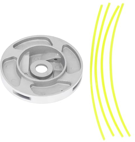 4 Line Trimmer Kopfersatz Ersatz kreisförmige Aluminiumlegierung Unkraut Cutter Gras Trimmkopf Universal Fit für Rasenmäher und Benzin -Bewässerungsmaschinen