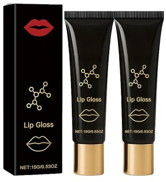 Lip Booster Serum, Lip Oil Plumper, Lippenpflege Öl mit Hyaluronsäure, Feuchtigkeitsspendender Lippenstift, Lippenfältchen Reduzieren, Lippenpflege Trockene Lippen (1)